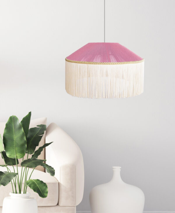 Lámpara colgante LUMINA rosa
